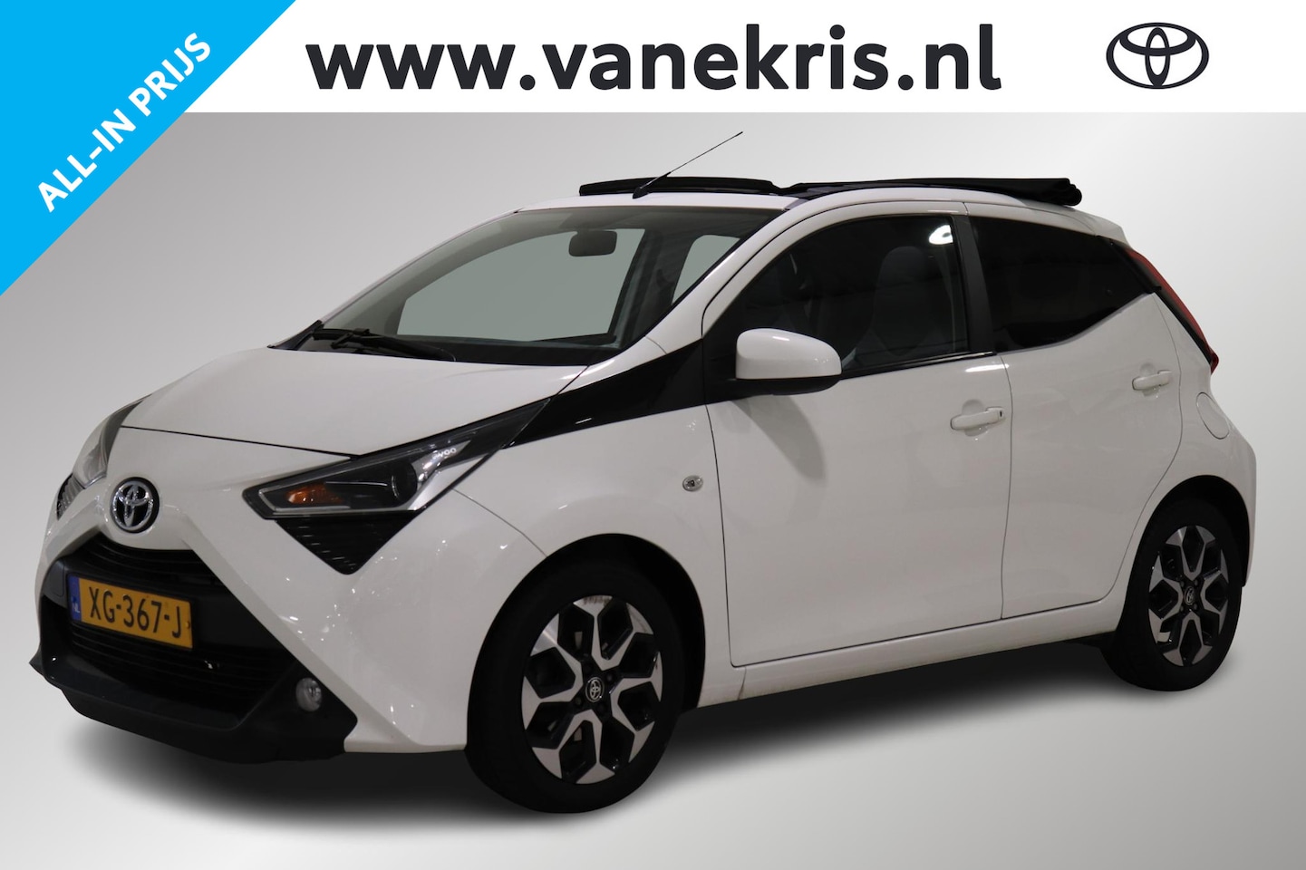 Toyota Aygo - 1.0 VVT-i x-joy cabrio 1.0 VVT-i x-joy Cabrio, Apple Carplay Android Auto, Camera, Climate Controle - AutoWereld.nl