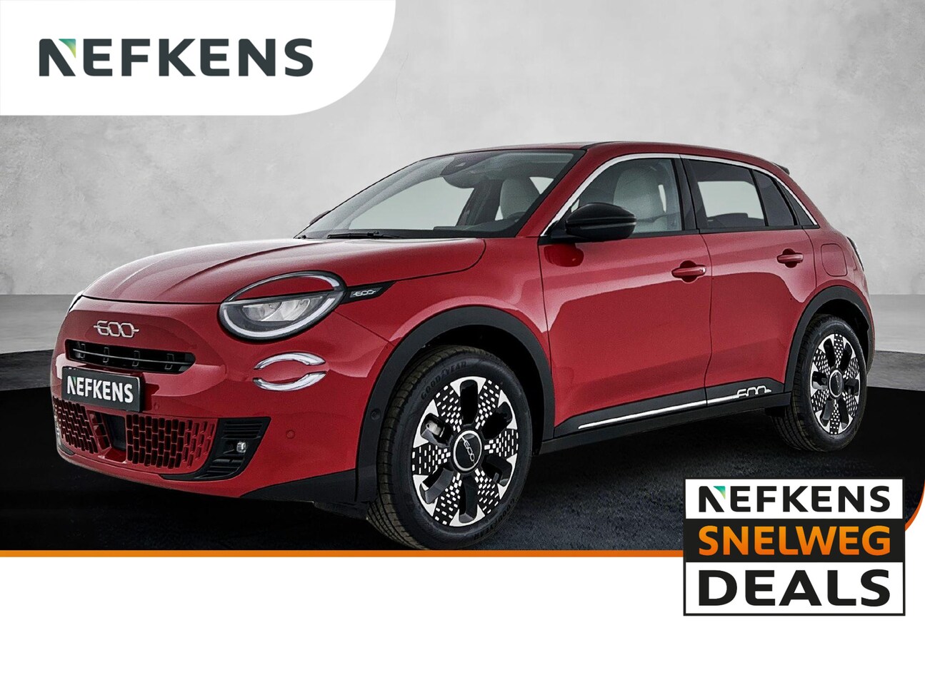Fiat 600 - SUV La Prima Hybrid 145 pk Automaat | Navigatie | Achteruitrijcamera | Kunstlederen Bekled - AutoWereld.nl
