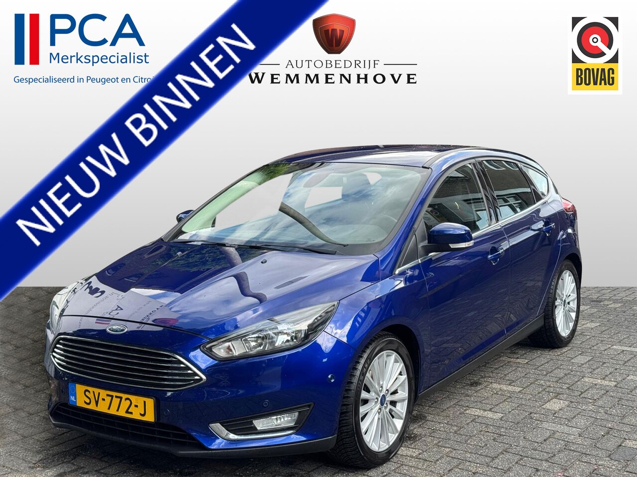 Ford Focus - 1.0 Titanium Airco/Lichtmetalen velgen/Navi/Parkeersensoren - AutoWereld.nl