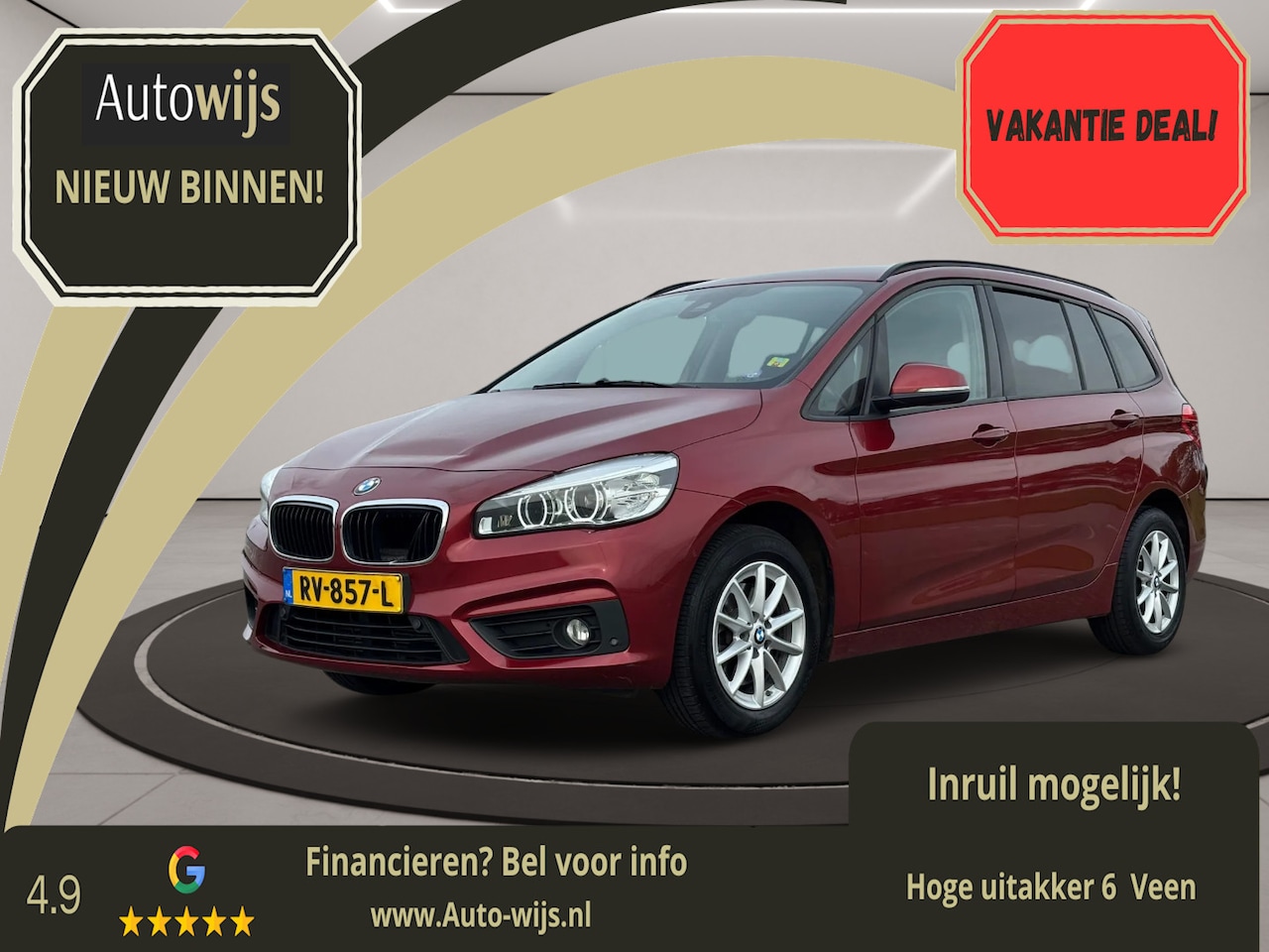 BMW 2-serie Gran Tourer - 218i Corporate Lease Executive|LED|AUTOMAAT|Navi|NL AUTO - AutoWereld.nl