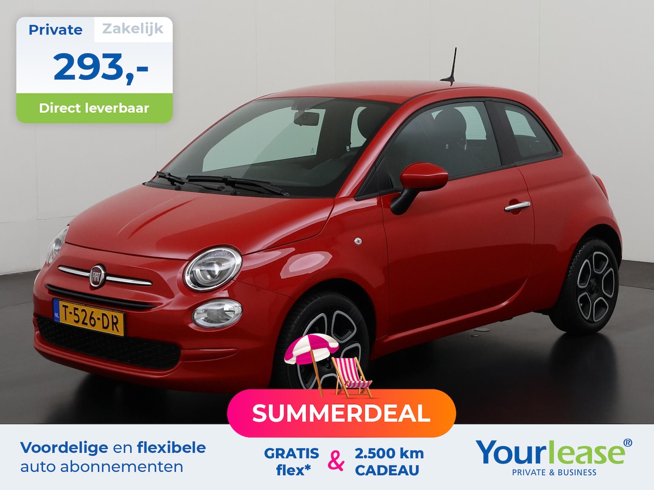 Fiat 500 - 1.0 Hybrid Club | All-in 293,- Private Lease | Zondag Open! - AutoWereld.nl