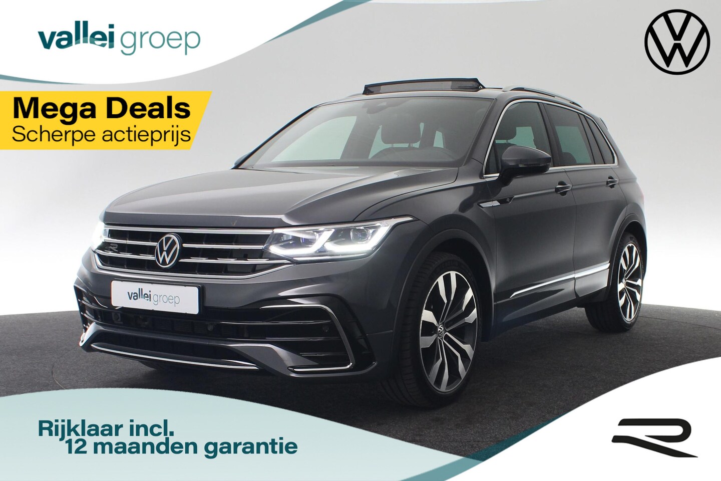 Volkswagen Tiguan - 1.5 TSI 150 pk DSG R-Line Business+ | Panoramadak | IQ Light | Achteruitrijcamera | Naviga - AutoWereld.nl