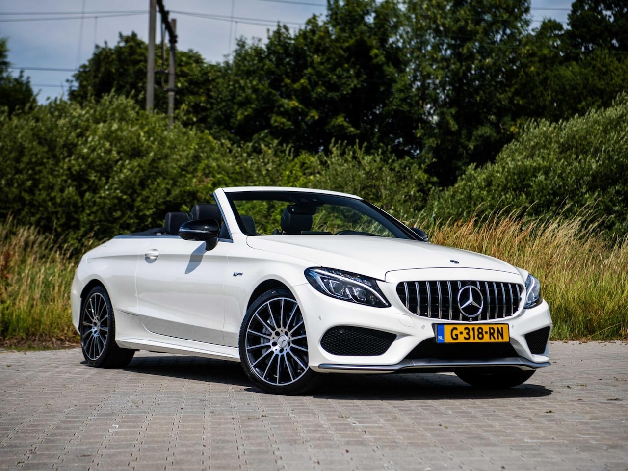 Mercedes-Benz C-klasse Cabrio - C43 AMG 367PK Speedshift 4MATIC Burmester Stoelkoeling Airscarf Sportuitlaat Memory - AutoWereld.nl