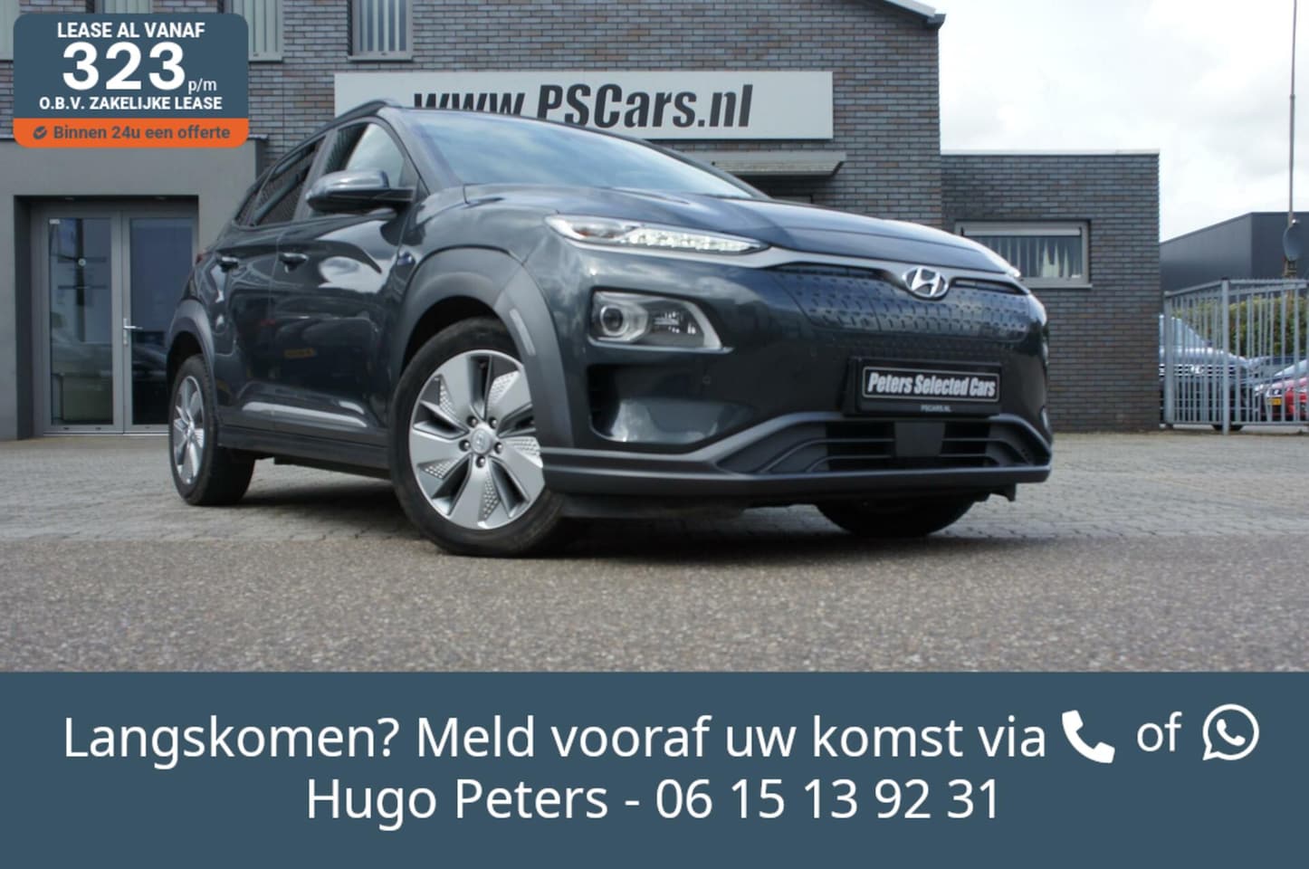 Hyundai Kona Electric - EV Premium 64 kWh Acc|Camera|Krell|Leder|Marge - AutoWereld.nl