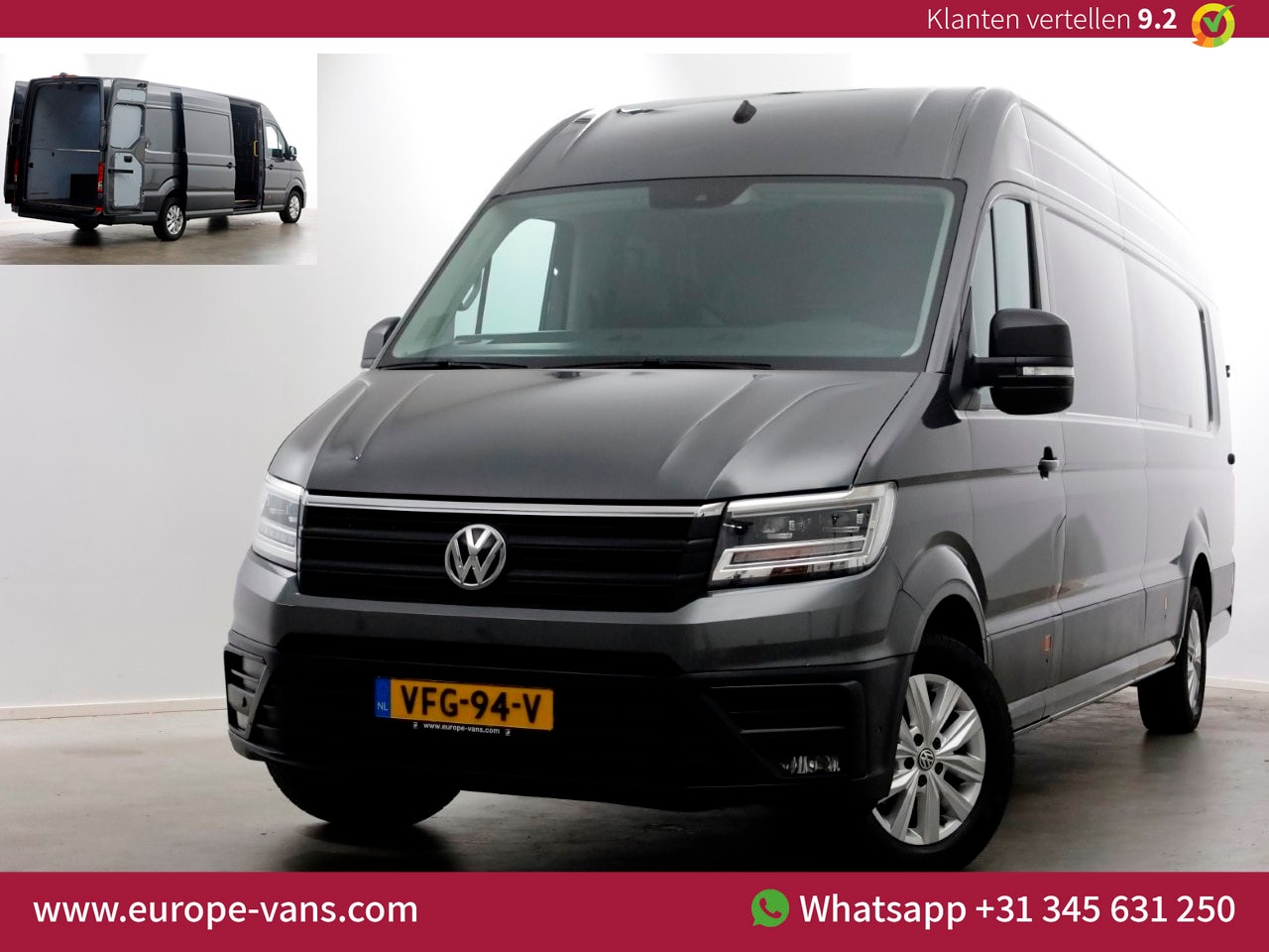 Volkswagen Crafter - 35 2.0 TDI 140pk DSG-Automaat L5H3 (L4H2) Supermaxi Highline LED/ACC/Camera 02-2020 - AutoWereld.nl