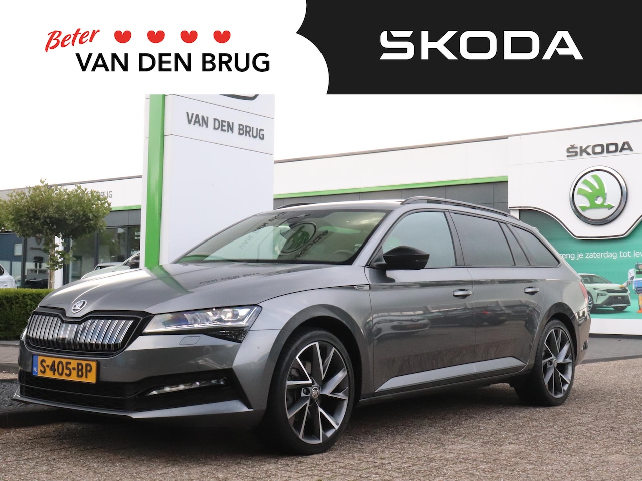 Skoda Superb Combi - 1.4 TSI 218PK iV Sportline Business | Trekhaak | Panoramadak | Camera | Adaptieve cruise c - AutoWereld.nl
