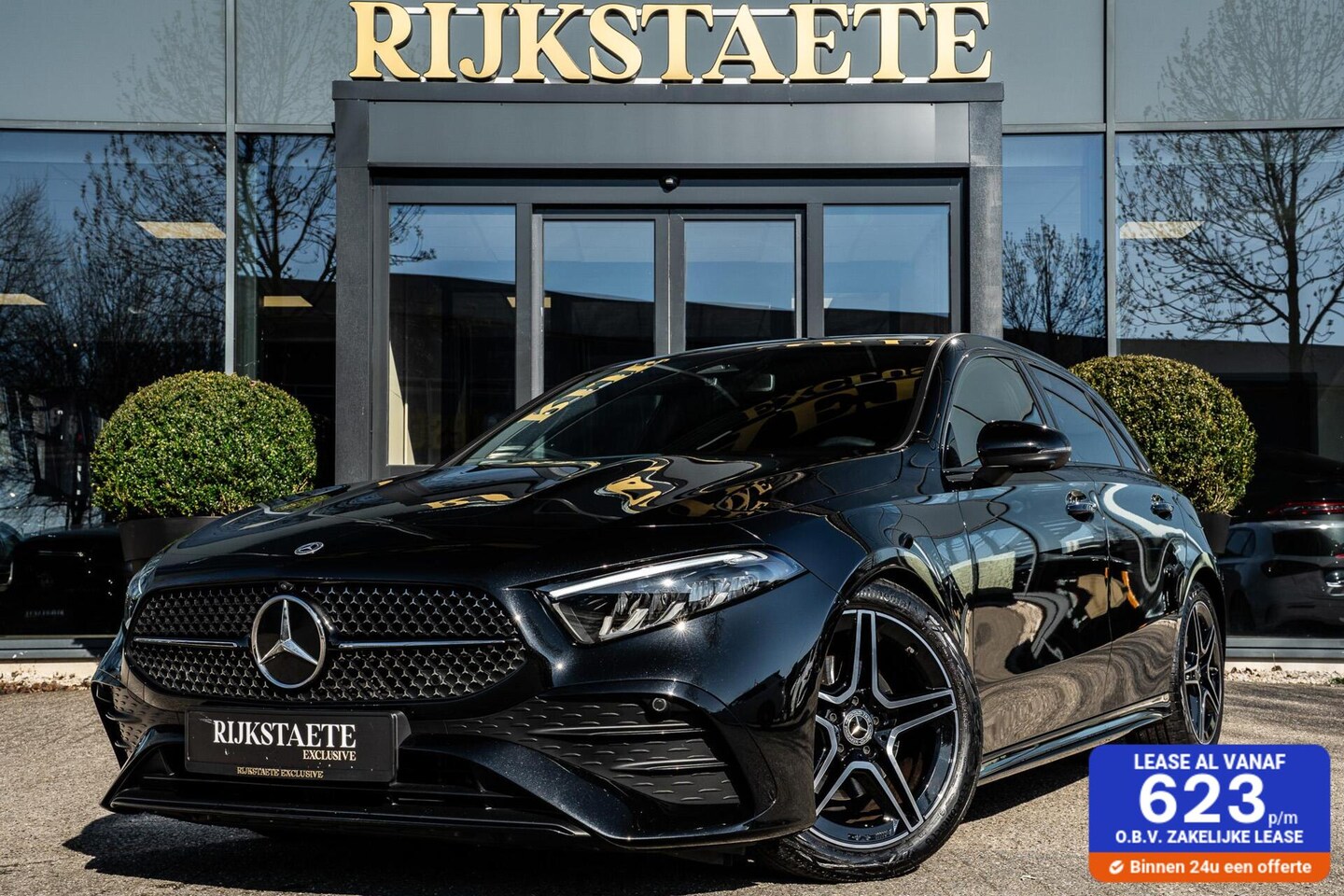Mercedes-Benz A-klasse - A200 AMG|TREKHK|PANO|MEMORY|NW MODEL|360° - AutoWereld.nl