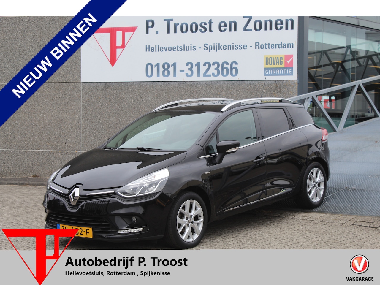 Renault Clio Estate - 0.9 TCe Limited Navigatie/Parkeersensoren/Cruise control/Keyless/Bluetooth/Airco/Bass refl - AutoWereld.nl