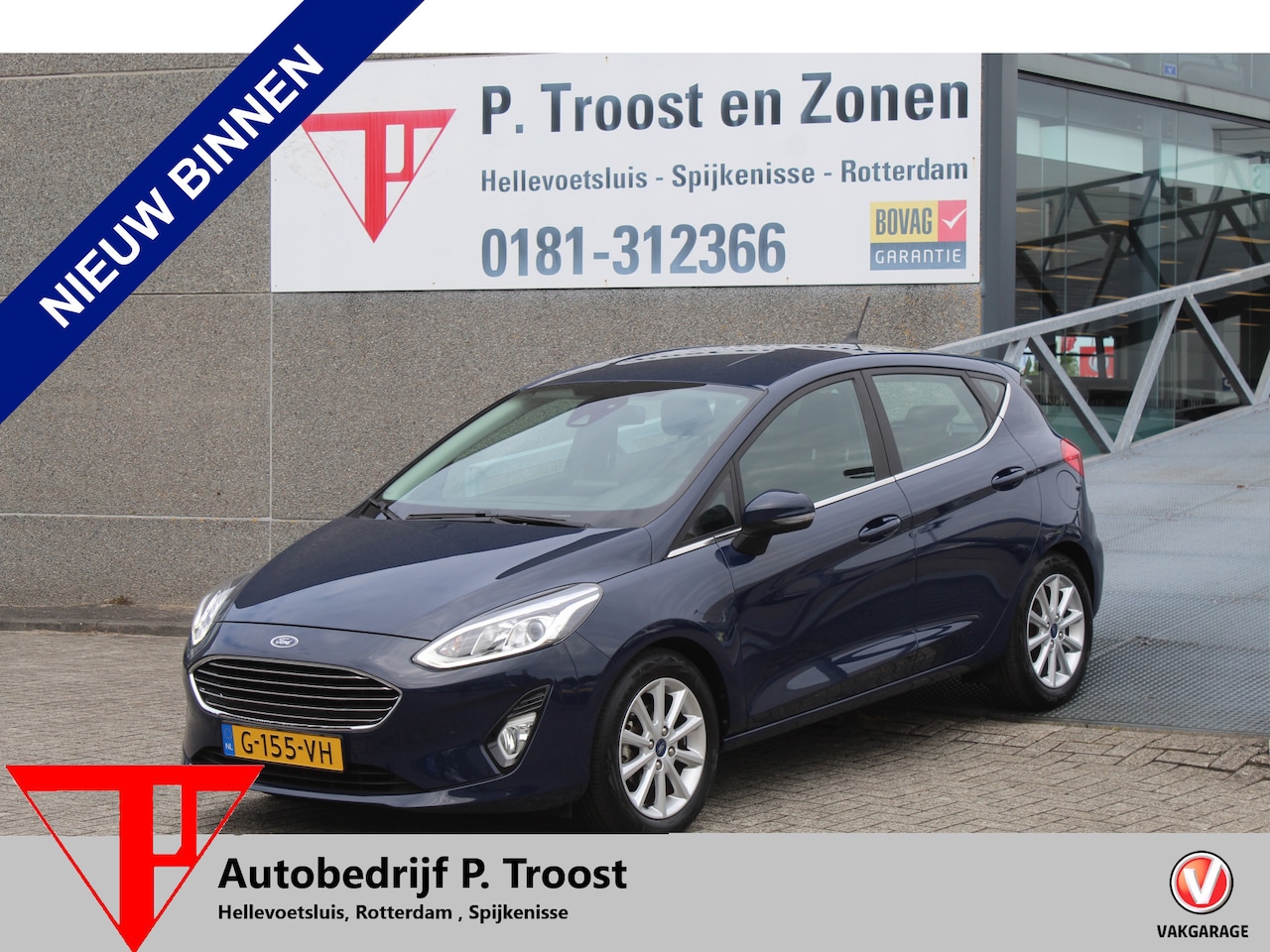 Ford Fiesta - 1.0 EcoBoost Titanium Cruise control/Climate control/Lane assist/Apple carplay/Parkeersens - AutoWereld.nl