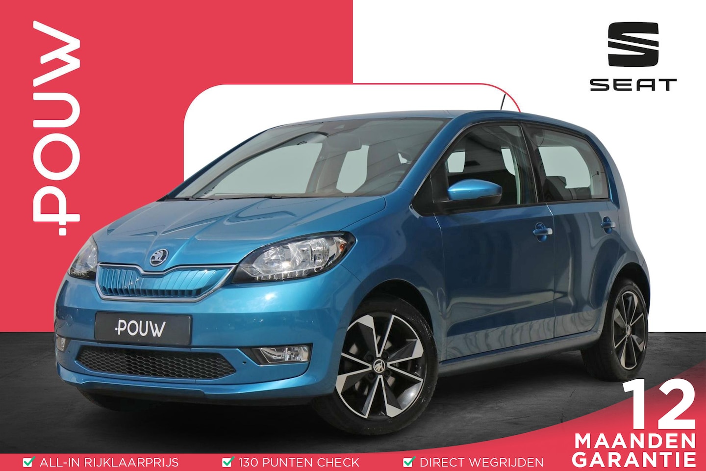 Skoda Citigo e-iV - 83pk EV Style | SoH 94% | Cruise Control | Clima | 16" Velgen | DAB+ - AutoWereld.nl