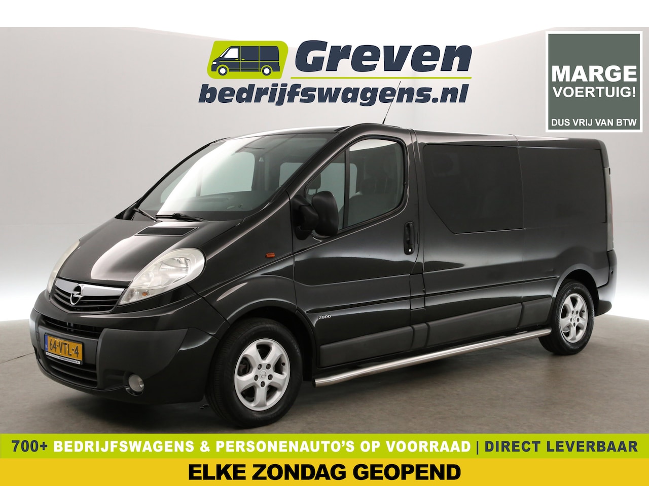 Opel Vivaro - 2.5 CDTI L2H1 | MARGE! | Dubbele Cabine | 5 Persoons | APK tot 11/2025 | 146PK Airco Cruis - AutoWereld.nl
