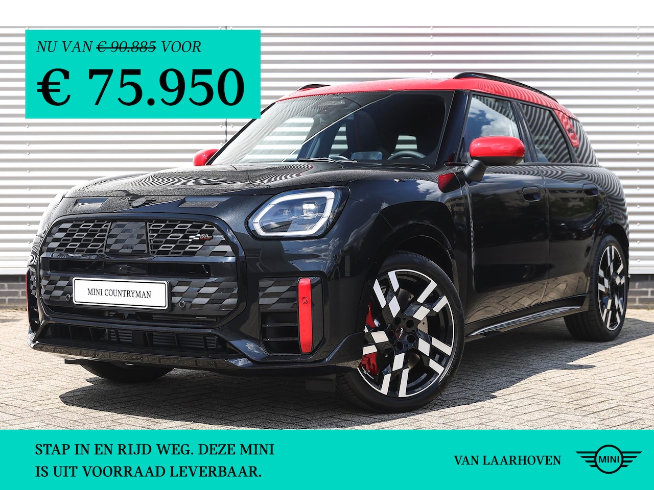 MINI Countryman - JCW ALL4 Automaat / Pakket XL / 20" John Cooper Works Flag Spoke 2-tone - AutoWereld.nl