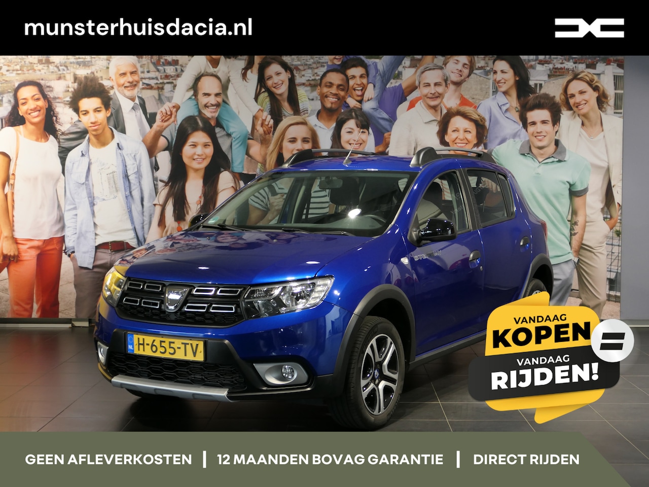 Dacia Sandero Stepway - 1.0 TCe Bi-Fuel Serie Limitee 15th Anniv. - Cruise, camera, clima - AutoWereld.nl