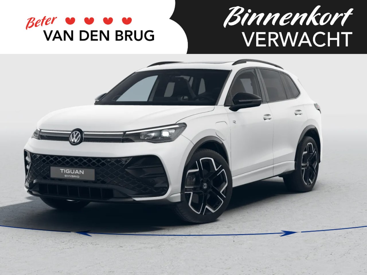 Volkswagen Tiguan - 1.5 eHybrid R-Line Edition Navi | Trekhaak | Black Style | 20"York | LED Matrix IQ | 360 c - AutoWereld.nl