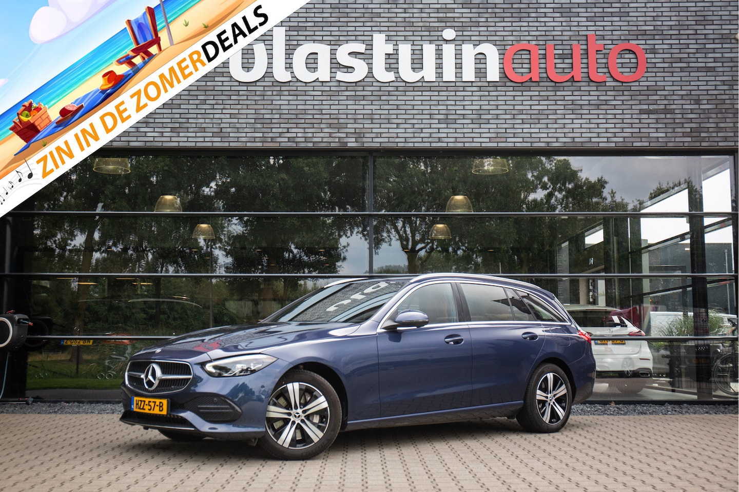 Mercedes-Benz C-klasse Estate - 300 e Luxury Line 300 e Luxury Line , Sfeerverlichting, Snelladen, Adap. Cruise - AutoWereld.nl