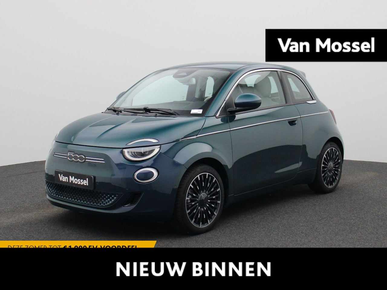 Fiat 500 - 3+1 La Prima 42 kWh | NAVIGATIE | ACHTERUITRIJCAMERA | STOELVERWARMING | LEDEREN STOELEN | - AutoWereld.nl