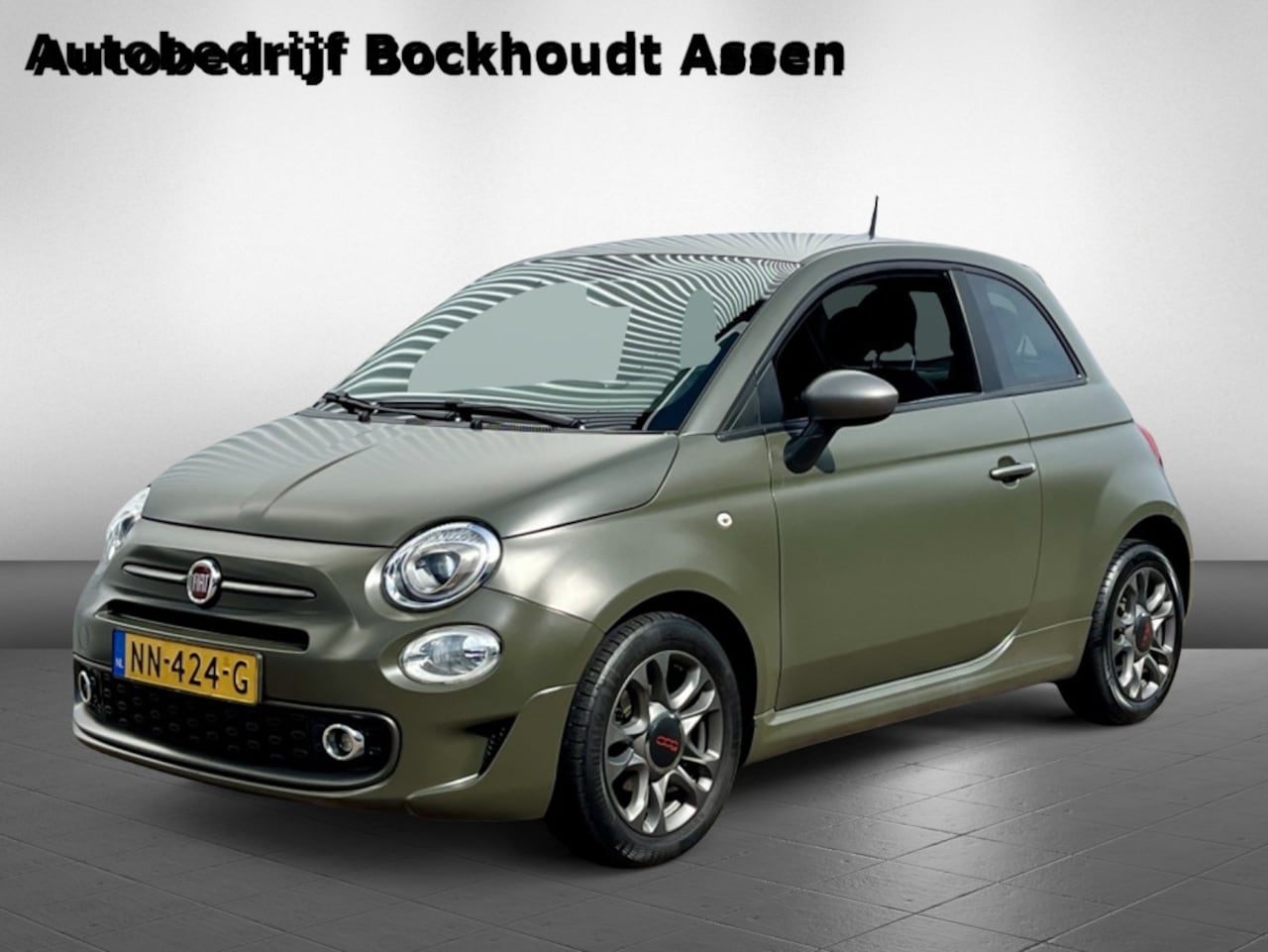 Fiat 500 - 0.9 TwinAir Turbo 80 Sport | Mat Groen | Cruise Control - AutoWereld.nl