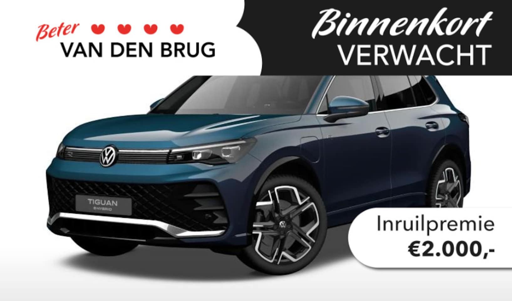 Volkswagen Tiguan - R-Line-Edition 1.5 eHybrid 200 kW / 272 pk SUV 6 v | Panoramadak | Trekhaak | Stoelverwarm - AutoWereld.nl