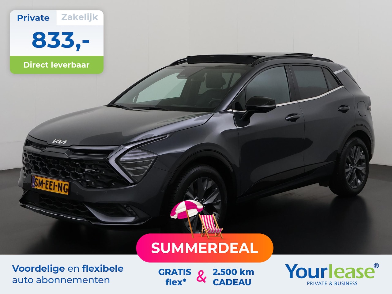 Kia Sportage - 1.6 T-GDi Hybrid GT-PlusLine | All-in 833,- Private Lease | Zondag Open! - AutoWereld.nl