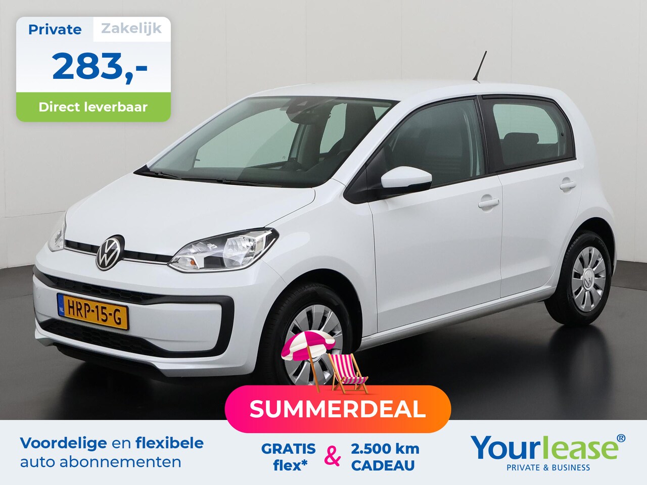 Volkswagen Up! - 1.0 | All-in 283,- Private Lease | Zondag Open! - AutoWereld.nl