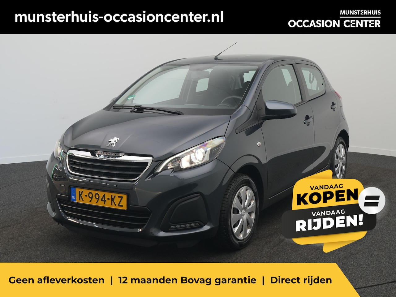 Peugeot 108 - 1.0 e-VTi Active - RIJKLAARPRIJS - DAB - Bluetooth - AutoWereld.nl