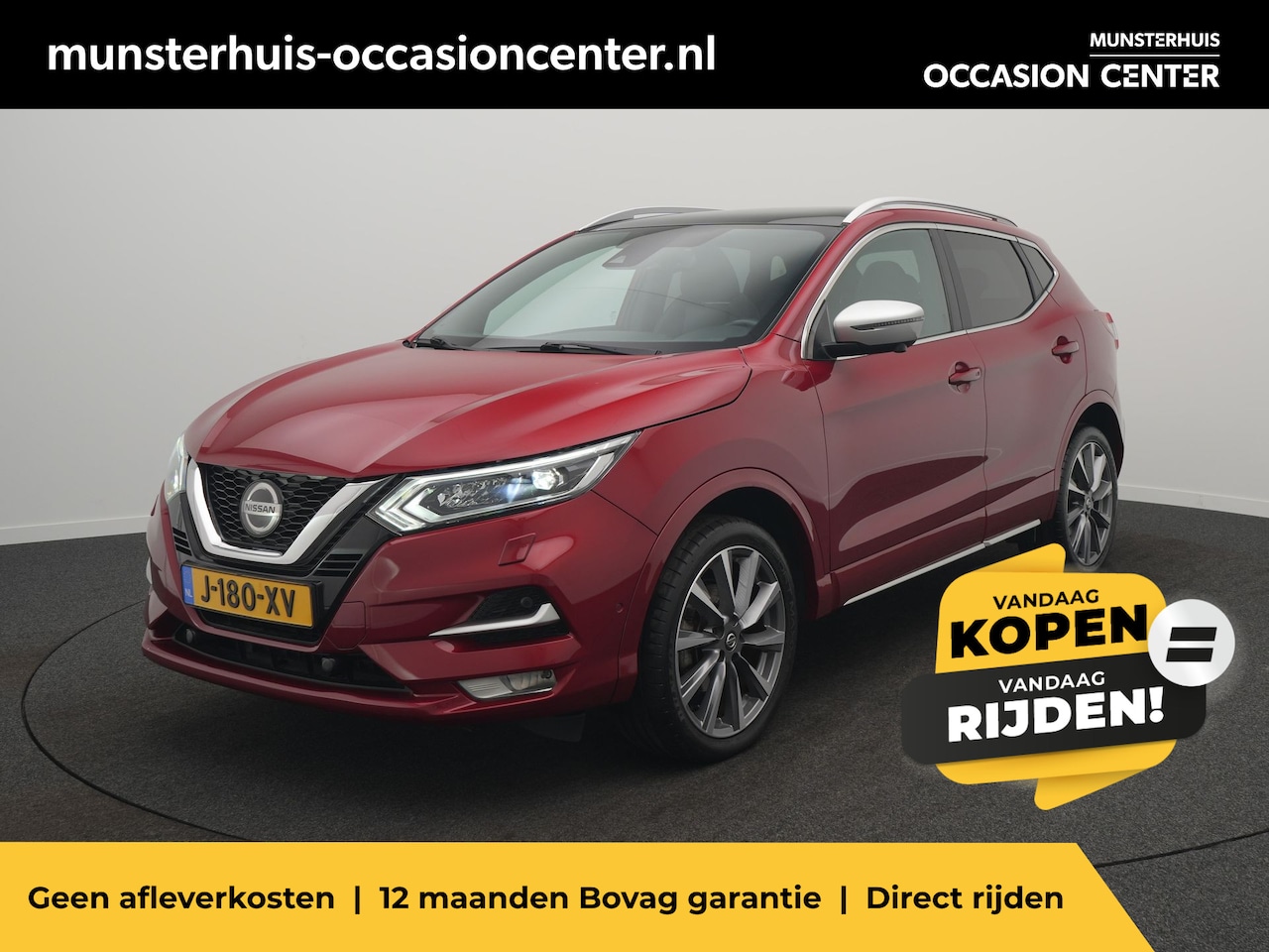 Nissan Qashqai - 1.3 160 PK DIG-T Tekna + - RIJKLAARPRIJS - Automaat - Trekhaak - 360 camera - Panoramadak - AutoWereld.nl