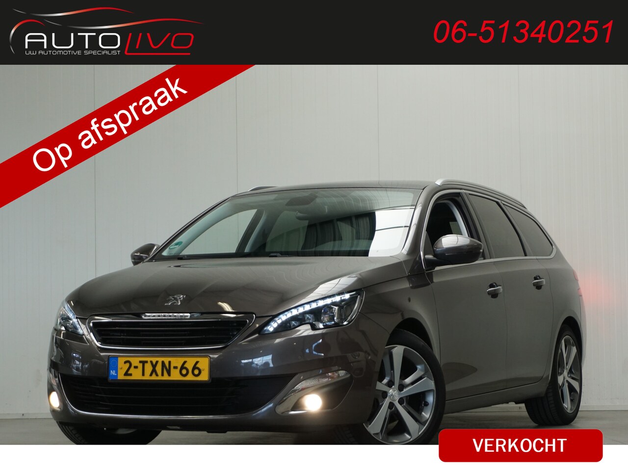 Peugeot 308 SW - 1.2 e-THP Première 130 PK! 1e EIG. PANO H. LEER LED START CLIMA PDC CRUISE etc. - AutoWereld.nl