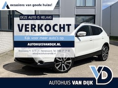 Nissan Qashqai - 1.2 Tekna | NL Auto/1e Eig./Voll.Historie/Navi/Leder/Pano.Dak/360° camera/Trekhaak