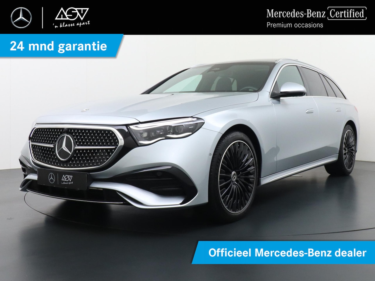 Mercedes-Benz E-klasse Estate - 220 d AMG Line Luchtvering, wegklapbare trekhaak, Superscreen, Panoramadak - AutoWereld.nl