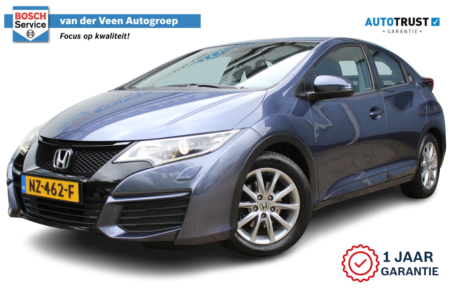 Honda Civic - 1.4 Comfort | Incl. 12 maanden Garantie | Volledig Dealer onderhouden | Trekhaak | Stoelve - AutoWereld.nl
