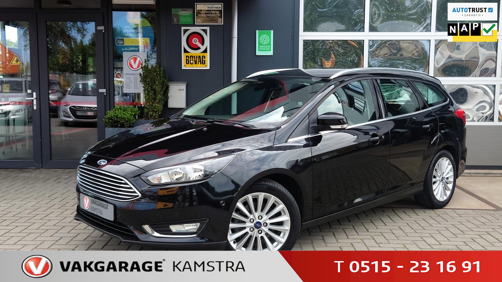 Ford Focus Wagon - 1.5 Titanium Ed. NAP Navi/Clima/Cruise/PDC - AutoWereld.nl