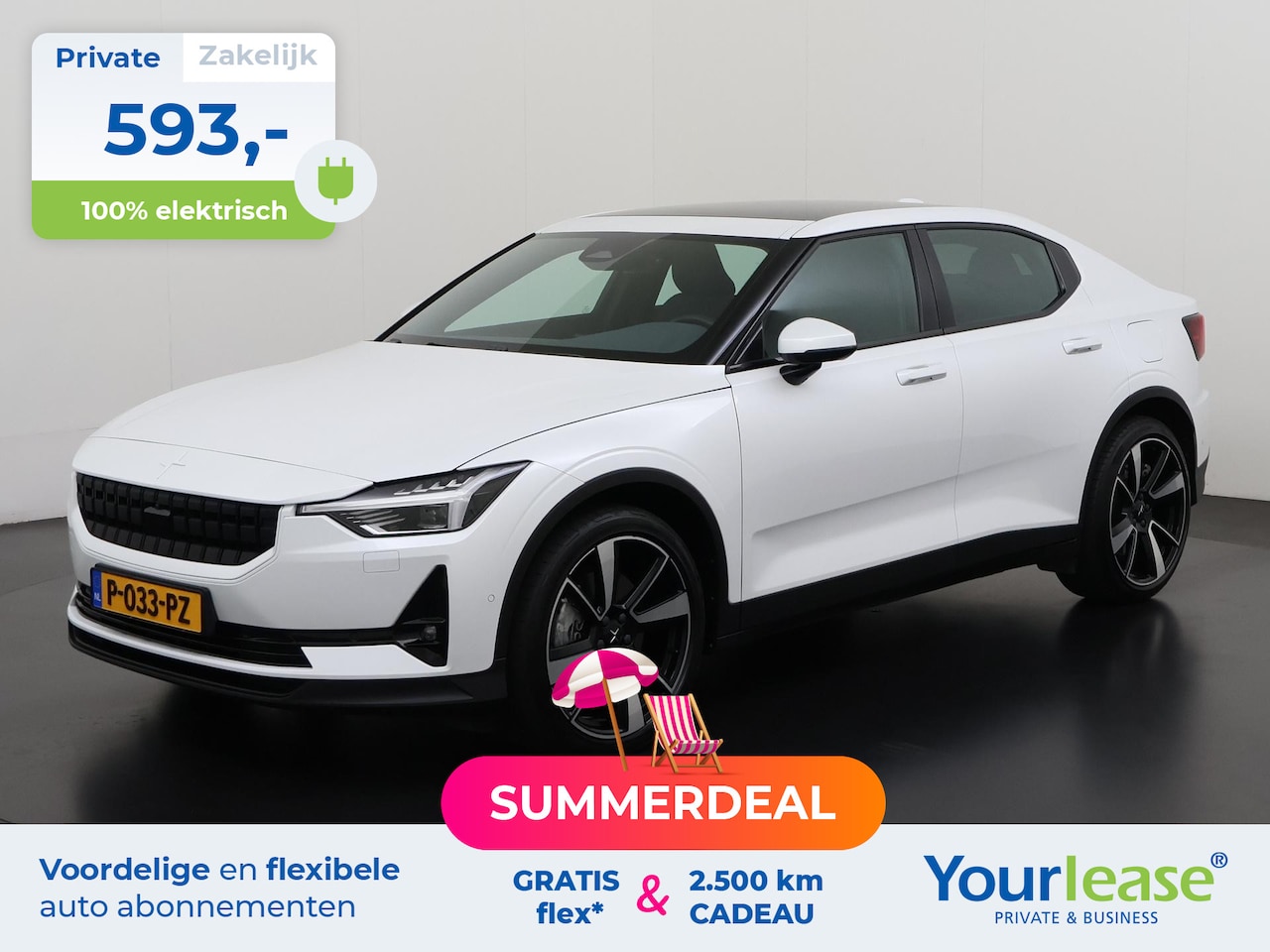 Polestar 2 - Long Range Dual Motor Launch Edition 78kWh | All-in 593,- Private Lease | Zondag Open! - AutoWereld.nl