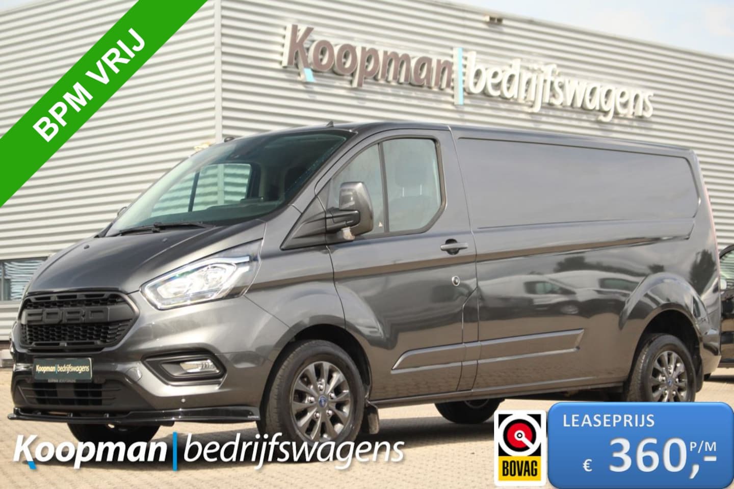 Ford Transit Custom - 300 2.0TDCI 170pk L2H1 Limited | Camera | Cruise | Trekhaak | Carplay/Android | Lease 360, - AutoWereld.nl