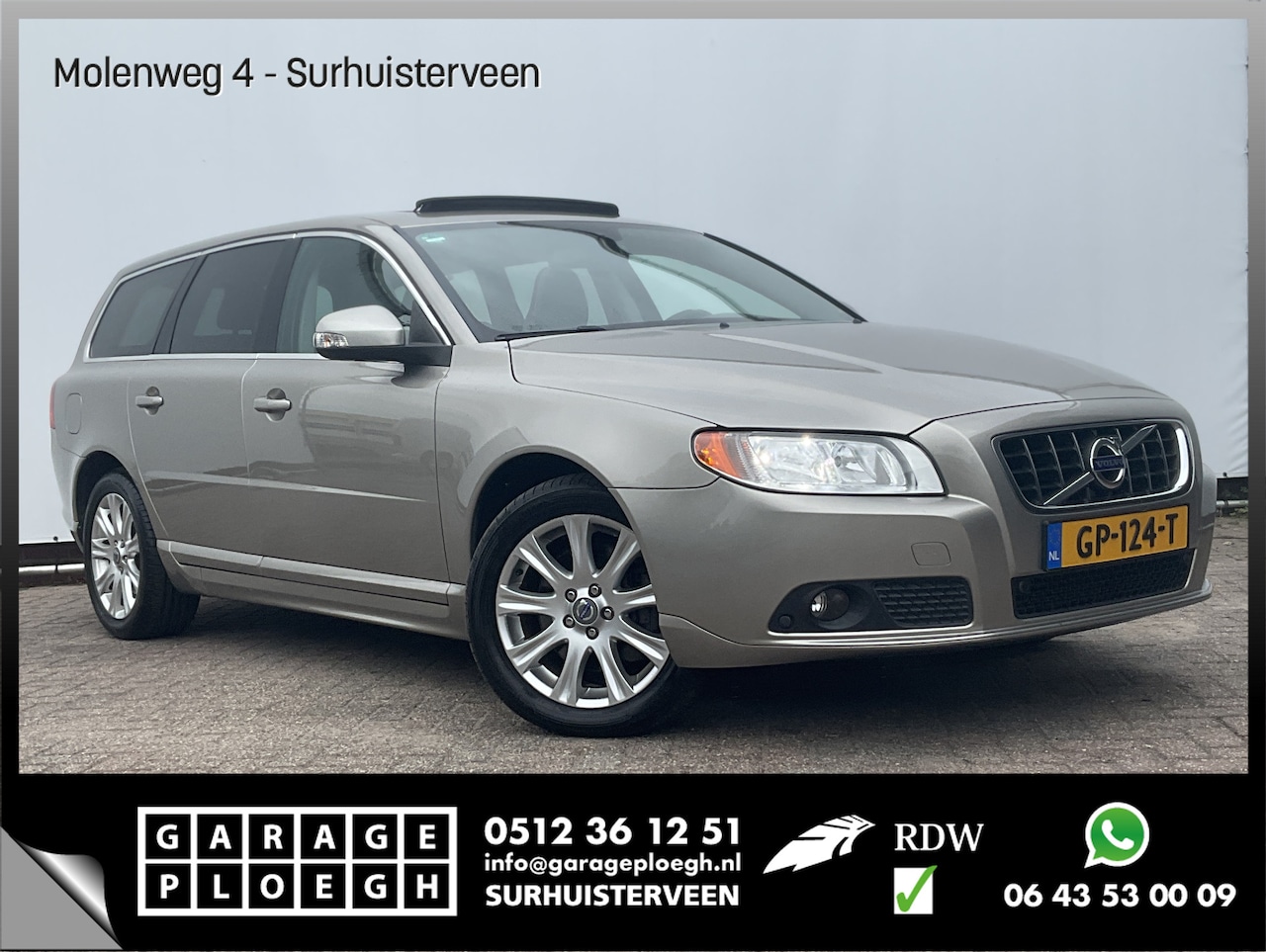 Volvo V70 - 3.2 AWD Inscription HPS Leer Stoelverw. Trekhaak Navi Clima Cruise - AutoWereld.nl