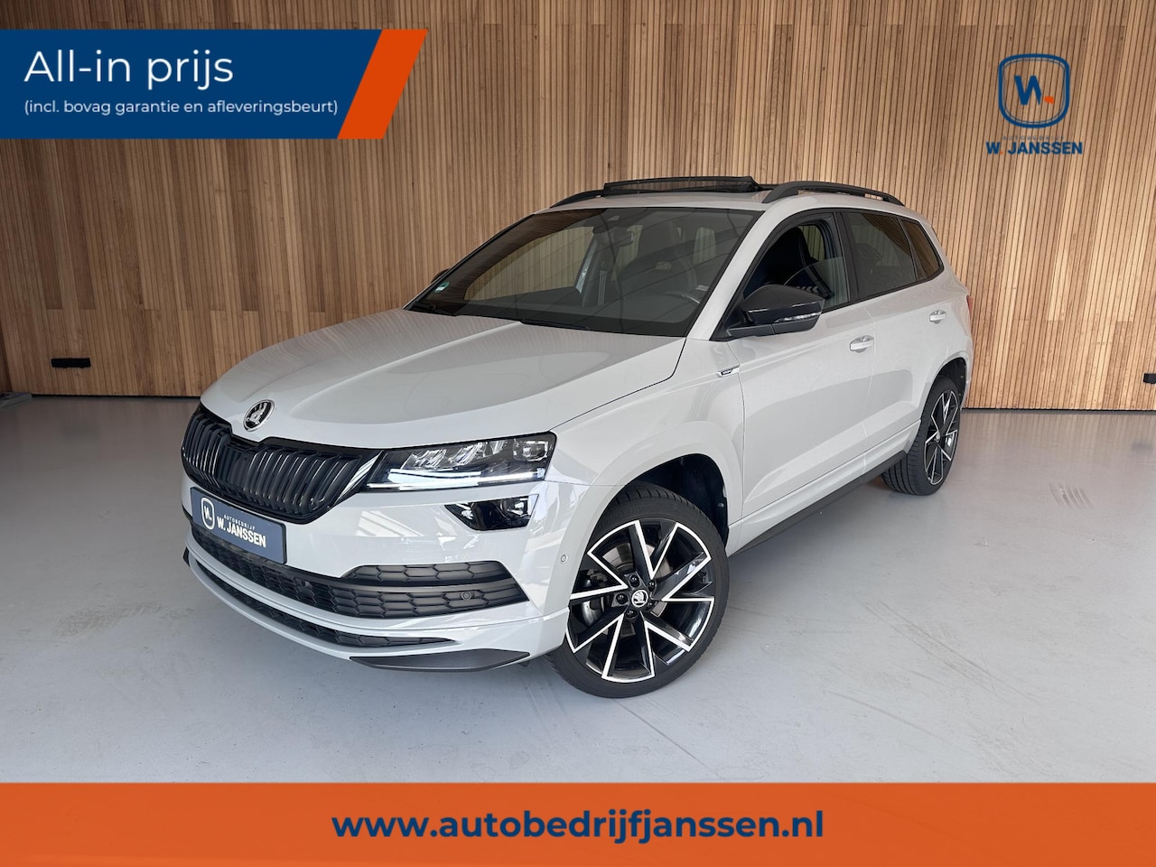 Skoda Karoq - 1.5 TSI ACT Sportline Business Panormadak | Trekhaak | Stoelverwarming - AutoWereld.nl