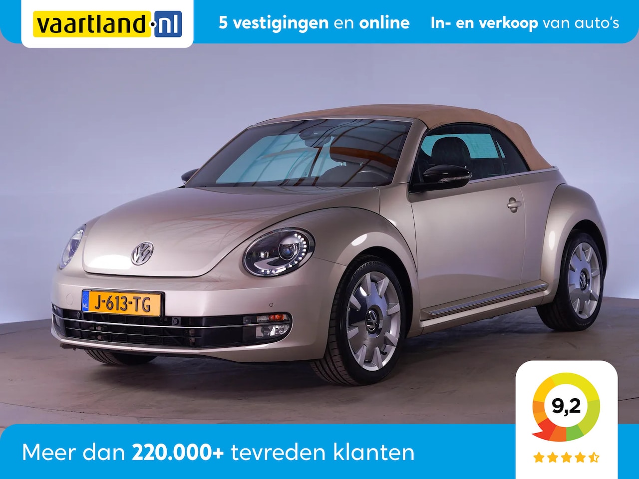 Volkswagen Beetle Cabriolet - Beetle - 1.4 TSI Sport Bluemotion [Stoelverwarming Lederen Bekleding Cruise Control] - AutoWereld.nl
