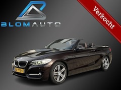 BMW 2-serie Cabrio - 220i 184PK AUT8 SPORTSTOELEN+LEDER+LED