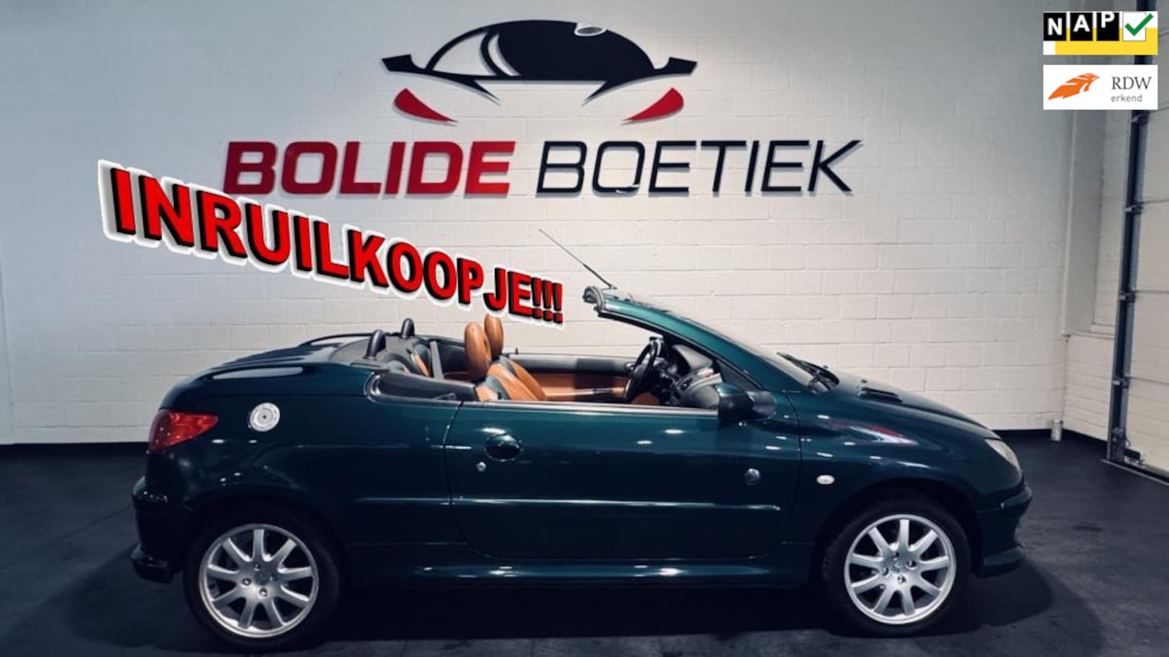 Peugeot 206 CC - 1.6-16V Roland Garros |NL-Auto| Elektrische Kap | Leder |LM-Velgen |NL-Auto - AutoWereld.nl