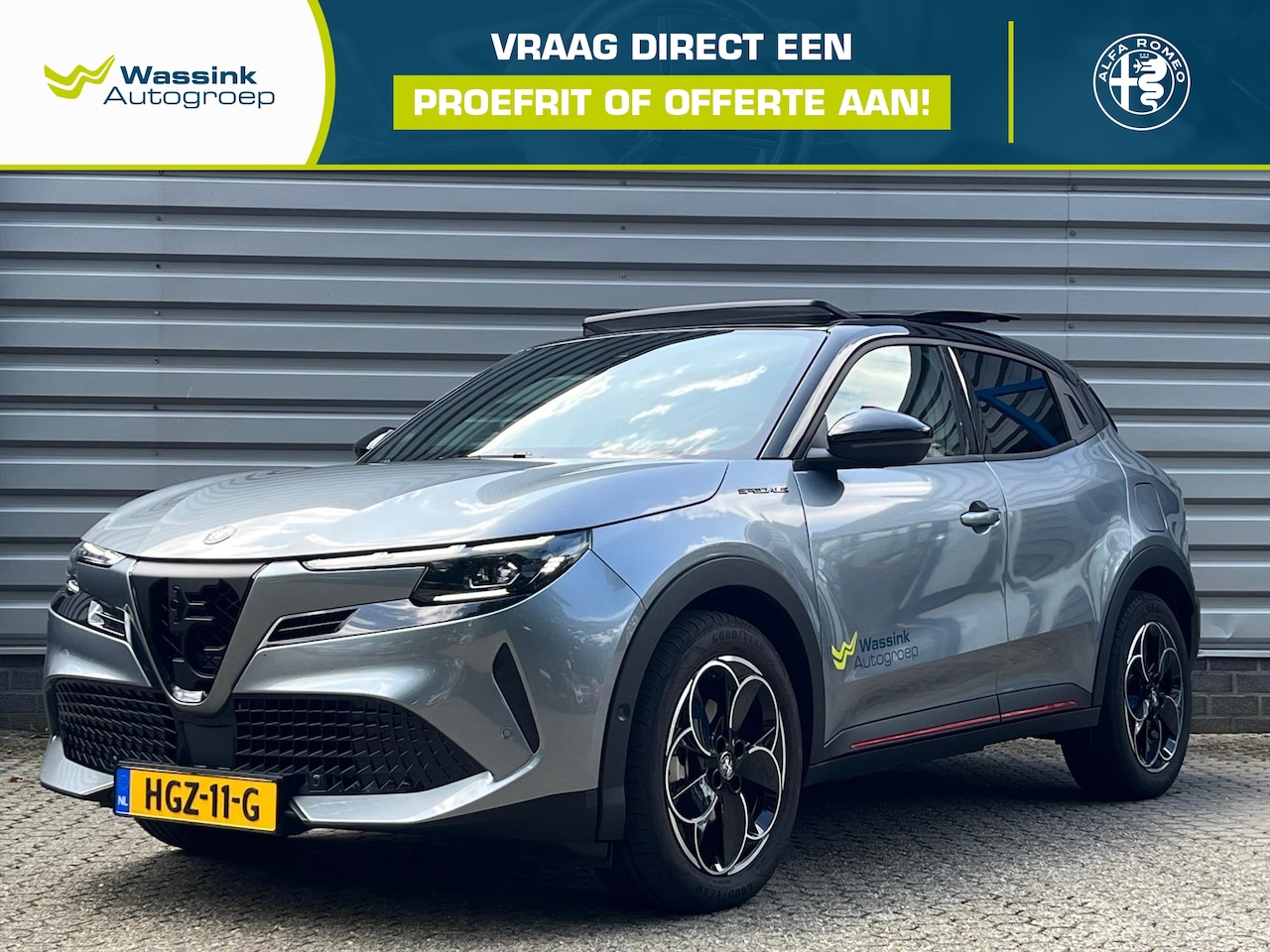Alfa Romeo Junior - 54 kWh 156pk Elettrica Speciale | Sabelt Sportstoelen | Carplay | Panoramisch Schuif- kant - AutoWereld.nl