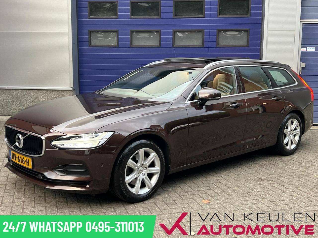 Volvo V90 - 2.0 D4 l Open-dak l Trekhaak l Leer l Navi l - AutoWereld.nl