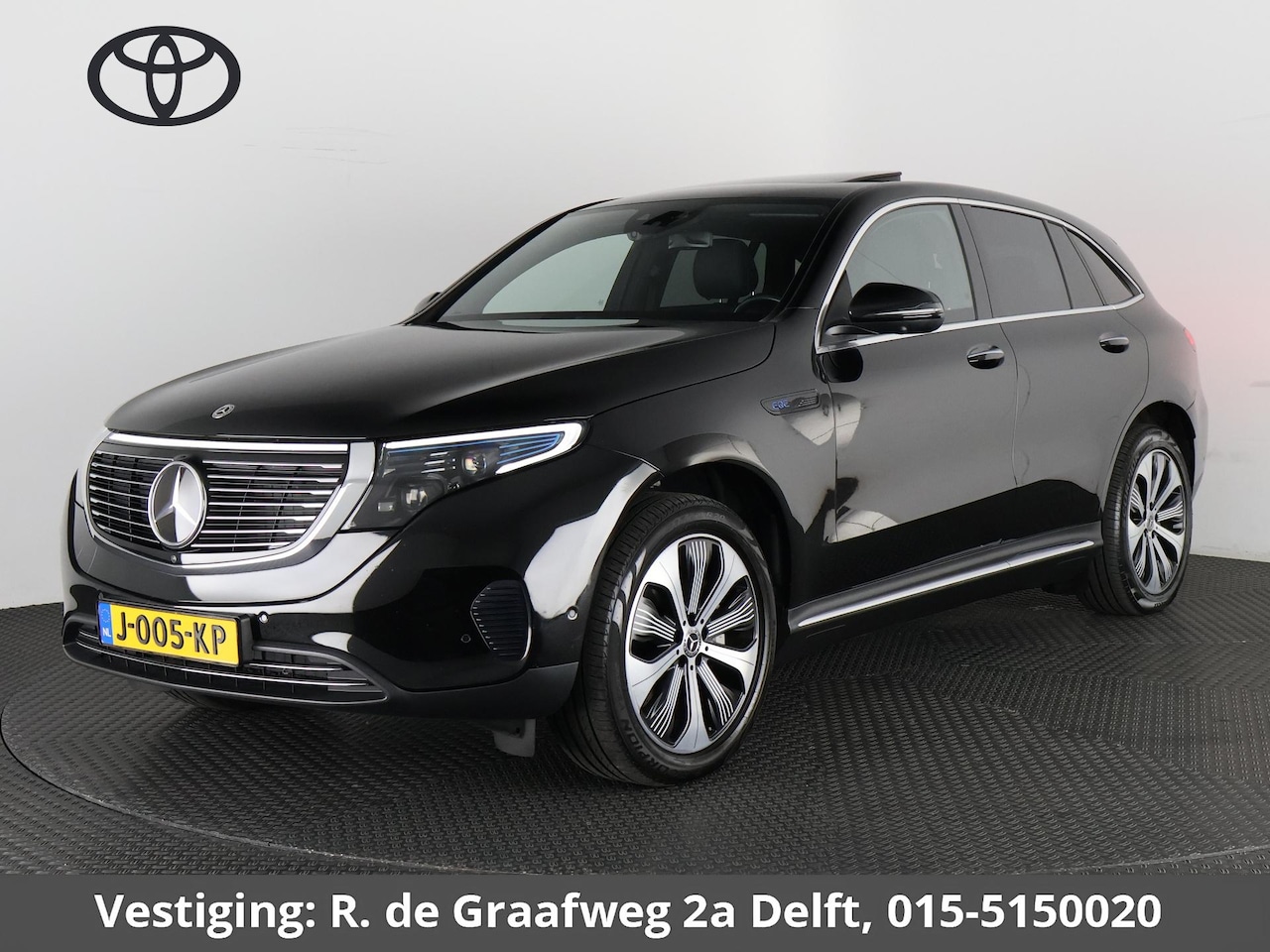 Mercedes-Benz EQC - 400 4MATIC Premium Plus 80 kWh | Wide-screen | Schuif-/Kanteldak | Navigatie | 360°camera - AutoWereld.nl