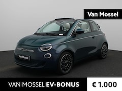 Fiat 500 C - 500e La Prima 42 kWh | Cabrio | ECC | Parkeersensoren V+A | Parkeercamera | Stoelverwarmin