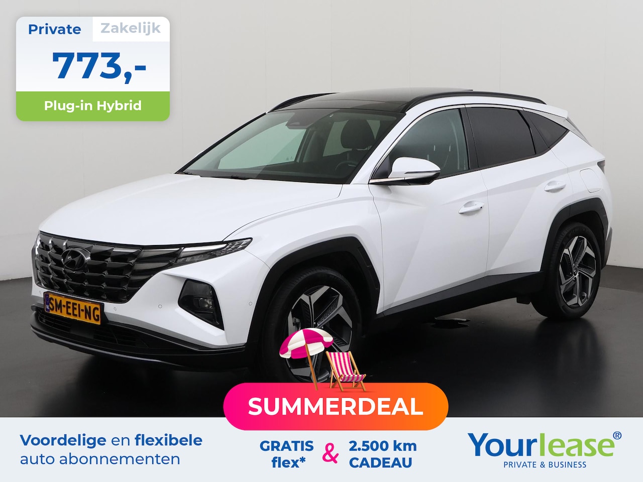 Hyundai Tucson - 1.6 T-GDI PHEV Premium Sky 4WD | All-in 773,- Private Lease | Zondag Open! - AutoWereld.nl