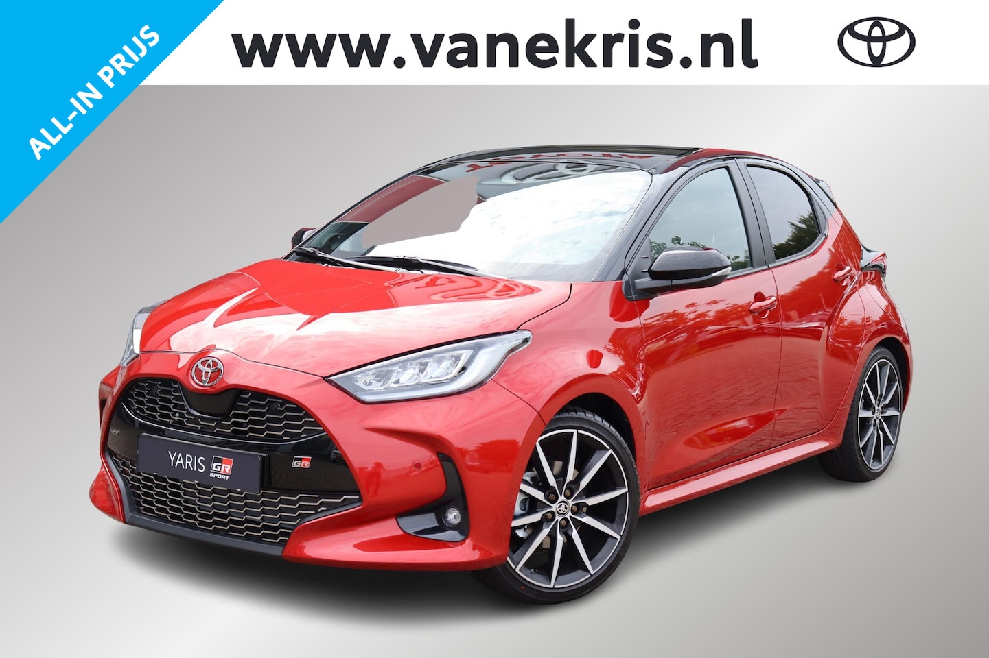 Toyota Yaris - 1.5 Hybrid 130 GR Sport, GR Pack , Nieuw, Panodak, Voordeel! - AutoWereld.nl