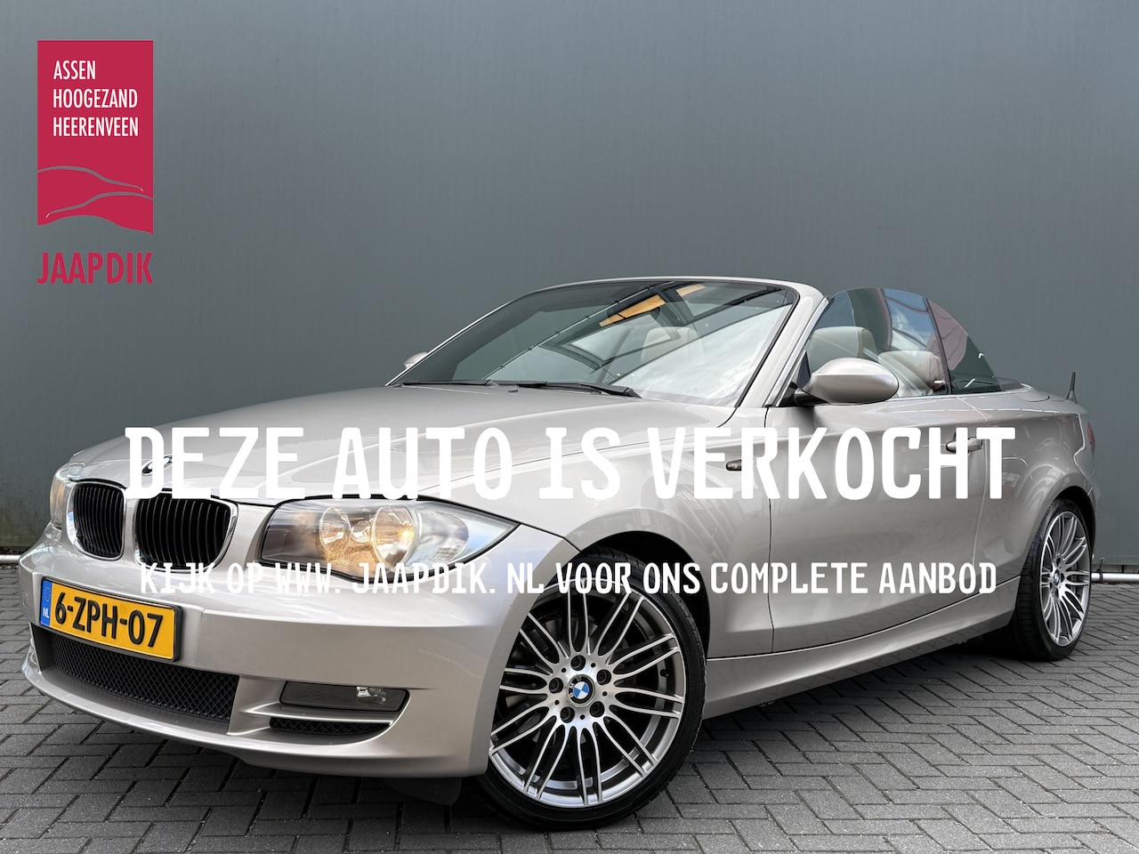 BMW 1-serie Cabrio - 120i High Executive LEDER / CLIMA / CRUISE / LMV / - AutoWereld.nl