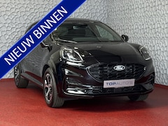 Ford Puma - 1.0 125PK AGATE BLACK HYBRID ST-LINE ELEK.KLEP NIEUWE AUTO STOEL/STUUR/RUIT VERW. LMV