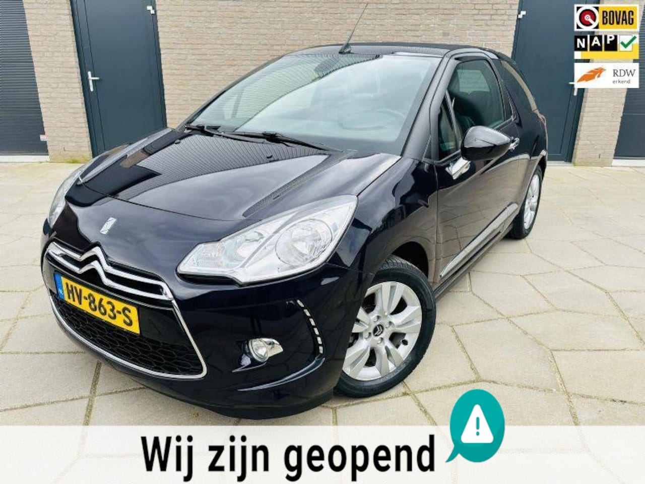 Citroën DS3 Cabrio - 1.2 PureTech So Chic|Prachtige Cabrio|4 Nieuwe ALL-Seasons en SUPER weinig km s - AutoWereld.nl
