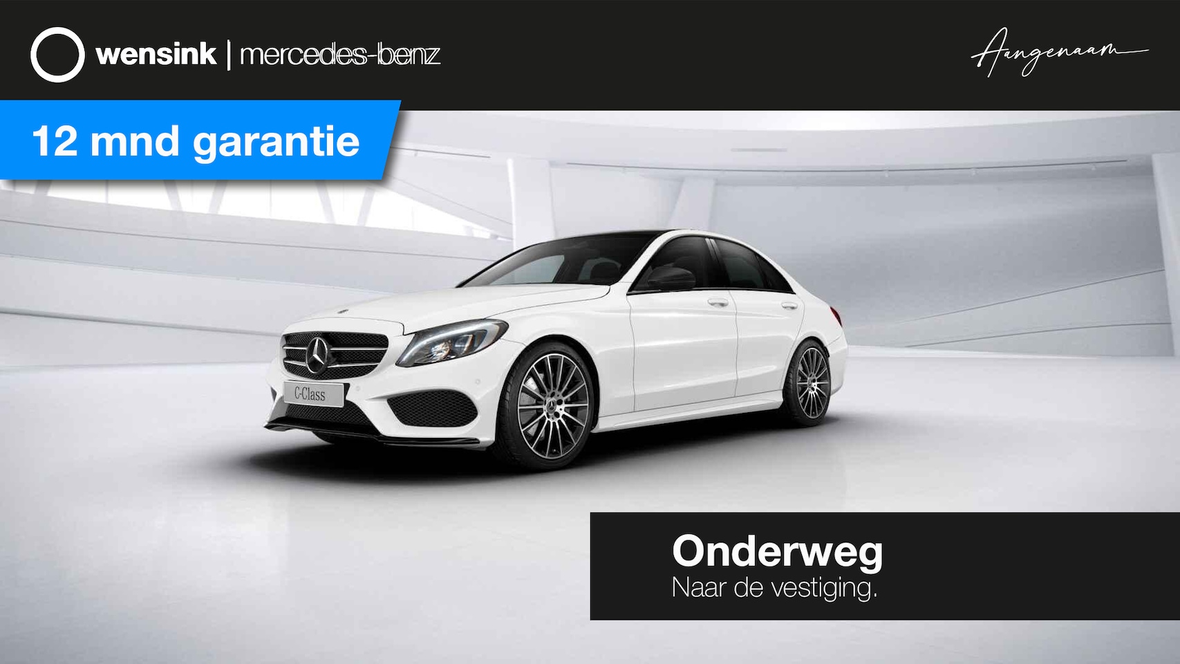 Mercedes-Benz C-klasse - 180 AMG Sport Edition | Night | Luchtvering | Burmester | Panoramadak | 19" lichtmetalen v - AutoWereld.nl