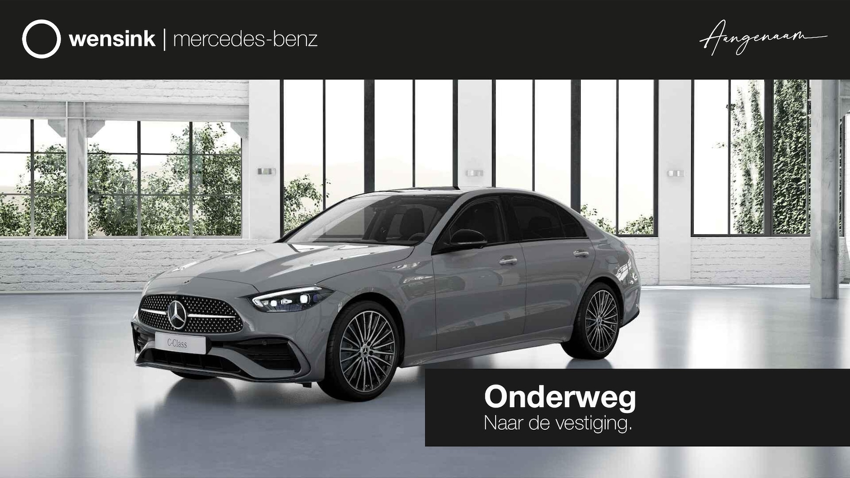 Mercedes-Benz C-klasse - C 300 e Business Solution AMG | Night | Panoramadak | Alpin Grau | - AutoWereld.nl