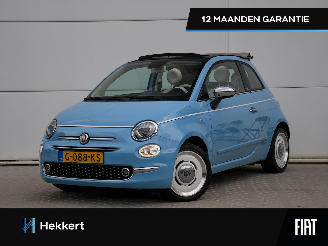 Fiat 500 C - Spiaggina 58 0,9 TwinAir Turbo 80pk SOFT-TOP | 16''LM | DAB | NAVI | CRUISE.C | PDC ACHTER - AutoWereld.nl